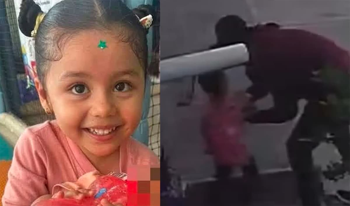 [VIDEO] Cámara de seguridad capta el momento en el que un sujeto se "robó" a una niña en La Chona - imagen de origen