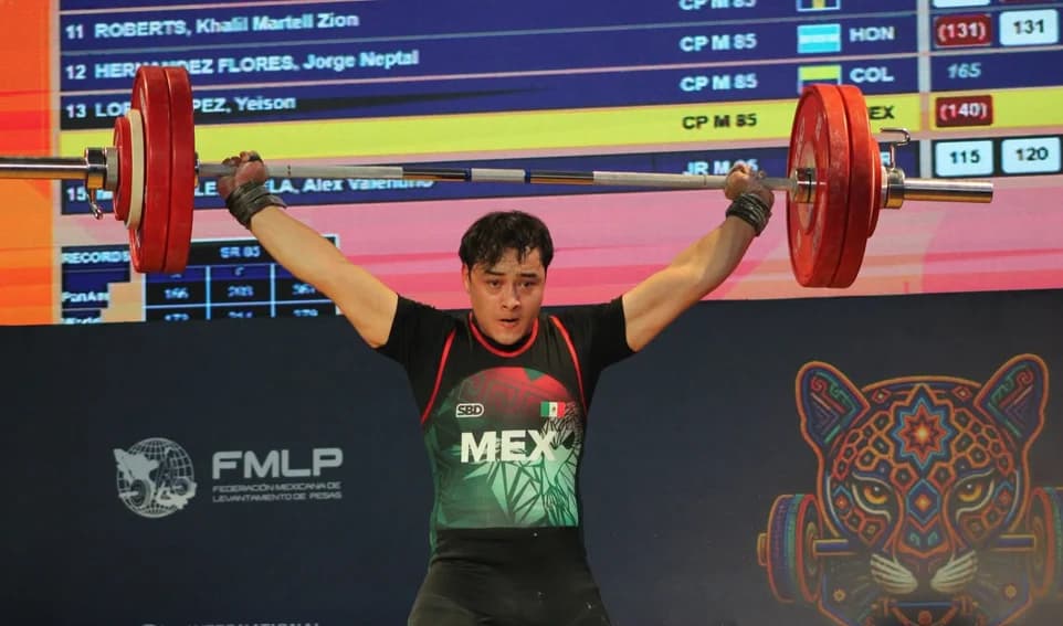 Triple medallista; Halterista aguascalentense se sube al podio del Panamericano de Tepic - imagen de origen