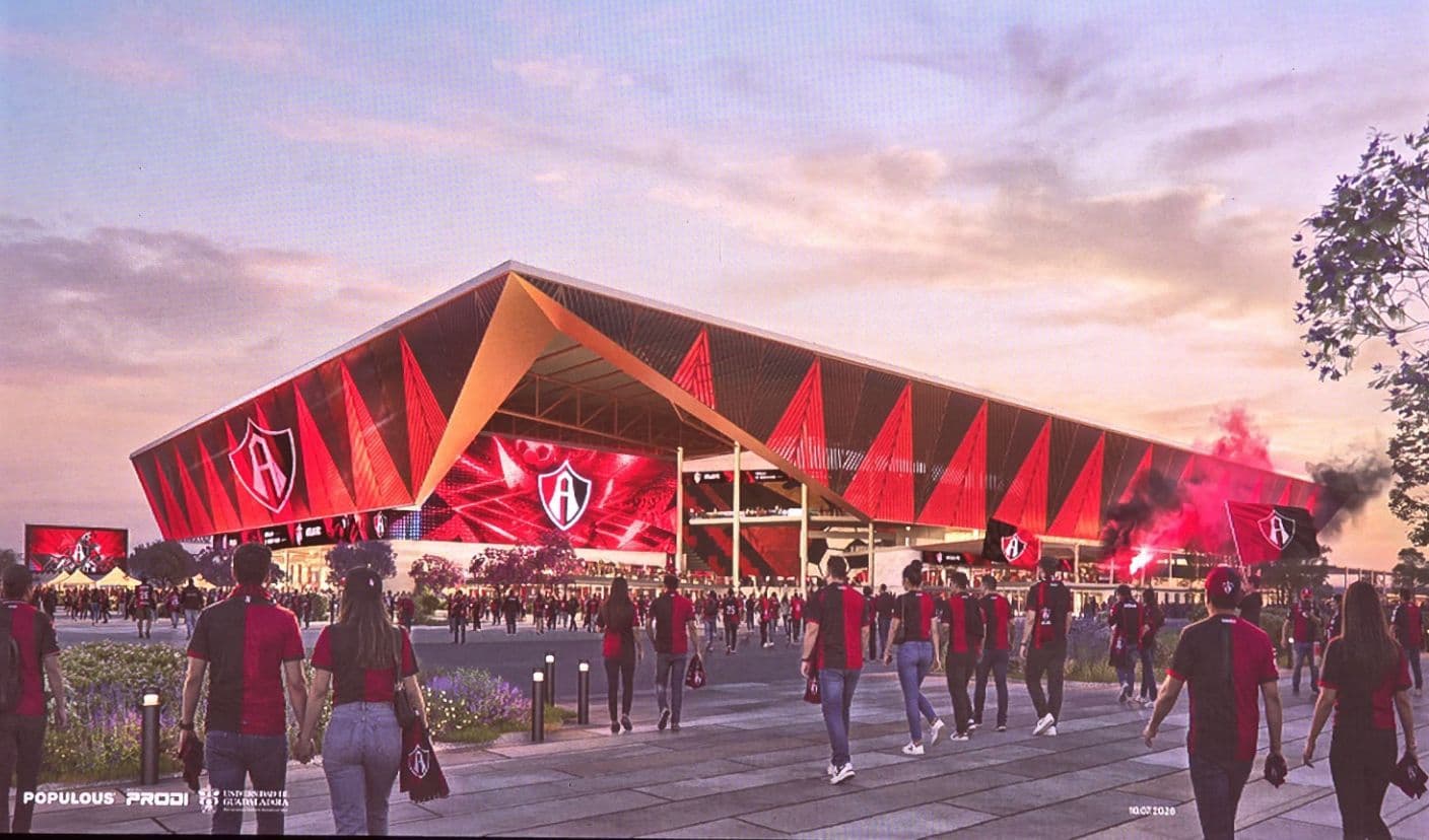 ¡Estrenarán casa! Presentan el nuevo estadio del Atlas - imagen de origen