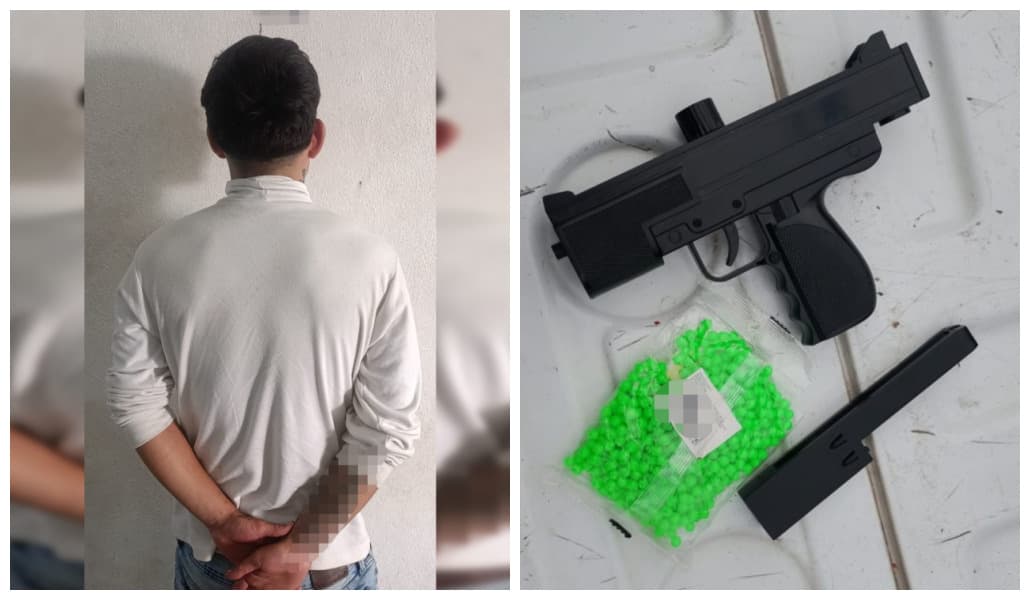 Amenazaba a los que pasaban por la calle con una pistola que resultó ser de plástico - imagen de origen